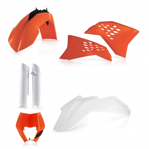 KIT PLÁSTICOS COMPLETO ACERBIS KTM EXC / EXC-F 2008-2011 COR ORIGINAL